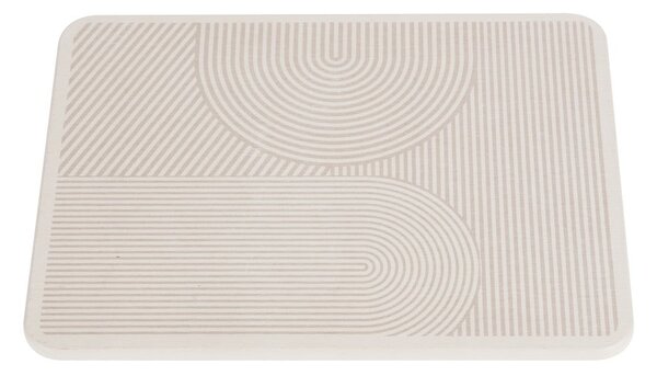 Tappetino scolapiatti beige in diatomite 40x30 cm Damon – Wenko