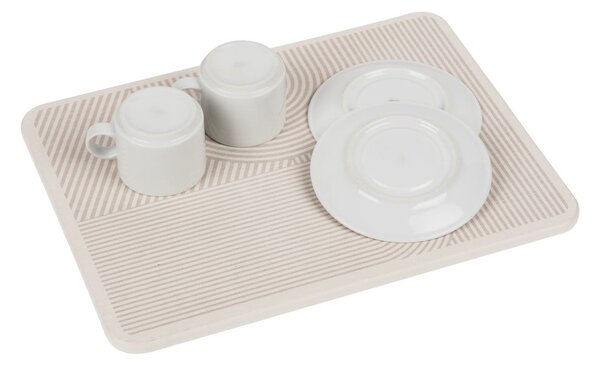 Tappetino scolapiatti beige in diatomite 40x30 cm Damon – Wenko