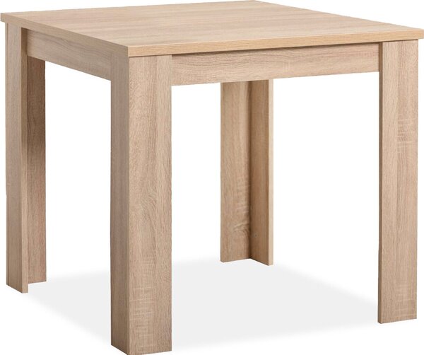 Homestyle4u tavolo da pranzo marrone tavolo da cucina 80x80 cm legno rovere
