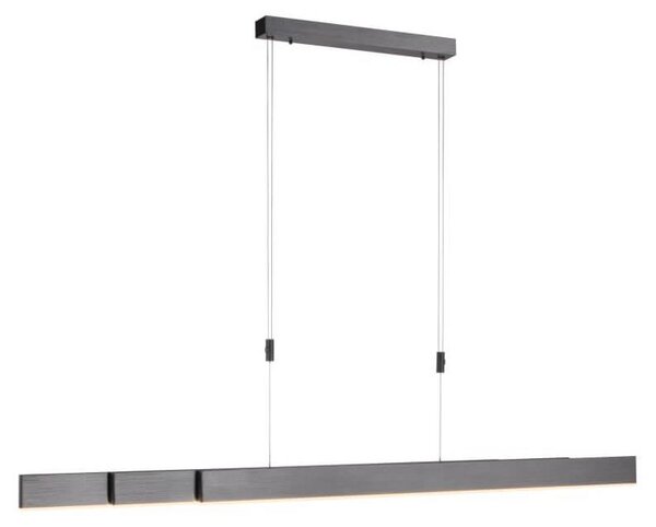 Paul Neuhaus Lampada a sospensione LED PURE MOTO e-SLIDE® estensibile elettricamente dimmerabile telecomando CCT grigio soggiorno, camera da letto, sala da pranzo, corridoio, cucina, ufficio 2525-15, 2525-95, 2525-60