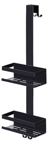 Mensola da bagno da appendere nera in acciaio inox Bribano – Wenko