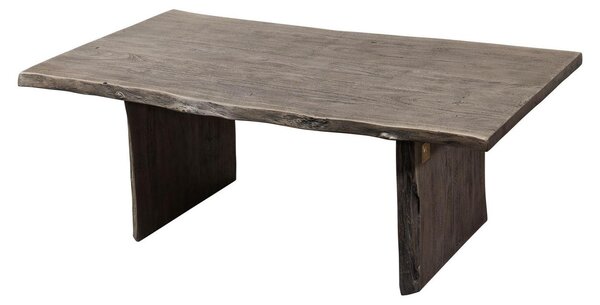 MASSIVMOEBEL24 | tavolino da salotto in legno di Acacia 120x70x45 grigio scuro laccato PURE ACACIA #425