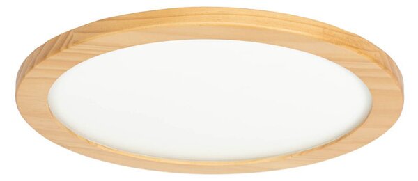 Lucande Plafoniera LED Joren, Ø 38 cm, legno, CCT, telecomando
