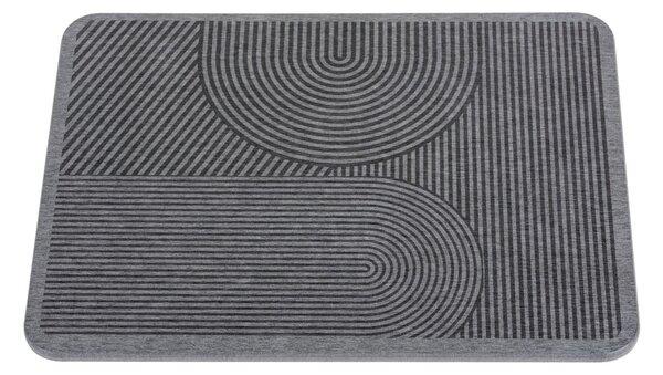 Tappetino scolapiatti grigio in diatomite 40x30 cm Damon – Wenko