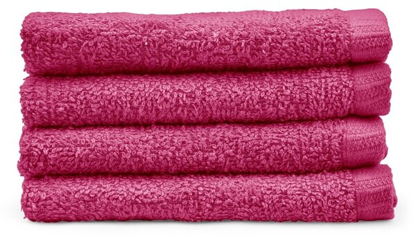 Set di asciugamani con asciugatura rapida rosa scuro in cotone 4 pz 30x30 cm Quick Dry – Catherine Lansfield