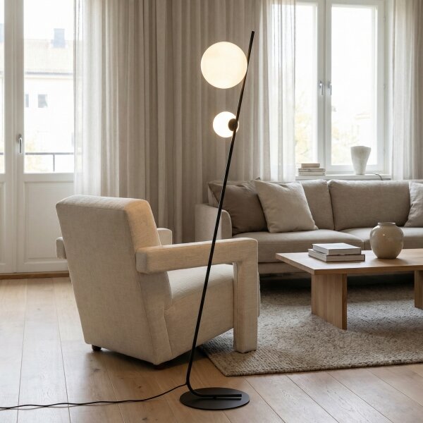 Lampada da terra TATU 2xG9/8W/230V nera