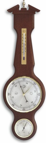TFA - Stazione meteo analogica in legno massello - 20.1047.03 - noce