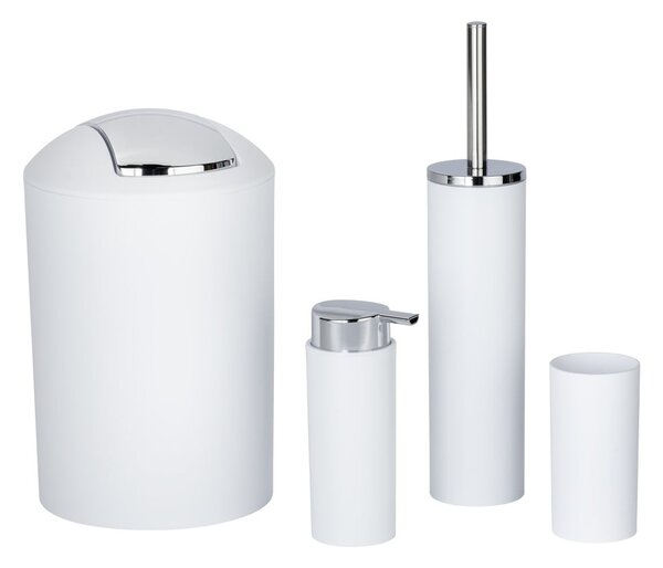 Set di accessori per il bagno bianco in plastica Calvo – Wenko