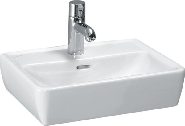 Laufen LF Pro HWB, 81195.2, 1 foro rubinetto, con troppopieno, fondo levigato, 450x340, bianco, 1 pz