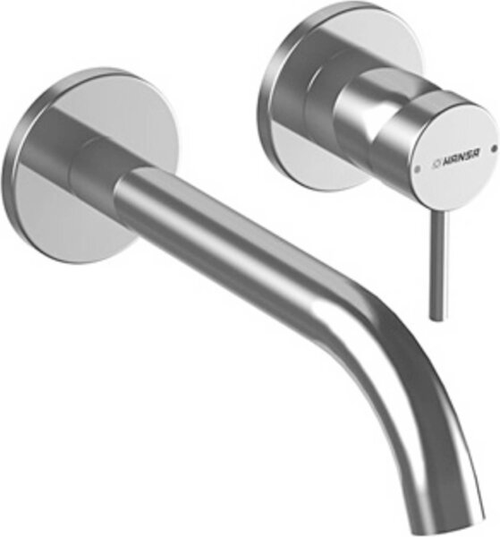 Miscelatore monocomando Hansa per lavabo a parete HANSAPUBLIC DN 15, sporgenza 225 mm bocca Ø 26 mm cromata