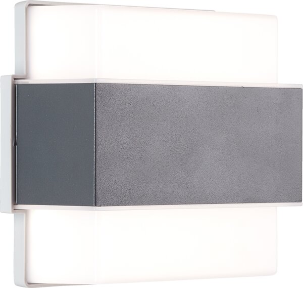 Lampada da parete per esterni a LED, 15 x 15 x 7 cm, 7 W, 680 lm, 4000 K, IP44