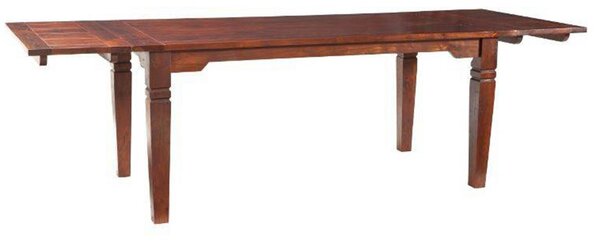 MASSIVMOEBEL24 | tavolo da pranzo in legno di Acacia 200x100x76 nougat laccato OXFORD #123