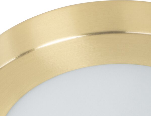 Plafoniera moderna oro 18 cm IP44 - Yuma