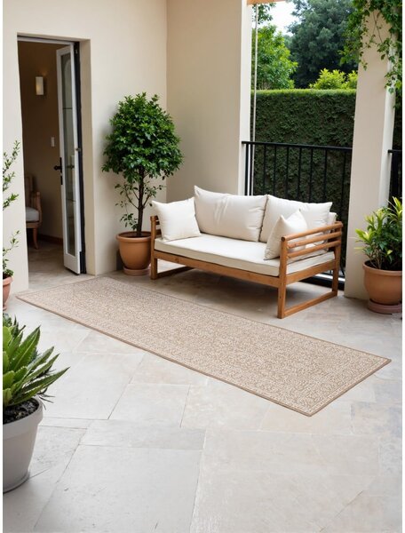 Passatoia da interno ed esterno beige/avorio 80x250 cm Duet Kona – NORTHRUGS