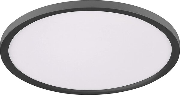 Lampada da soffitto a LED, telecomando, CCT, dimmerabile, nero, D 40 cm