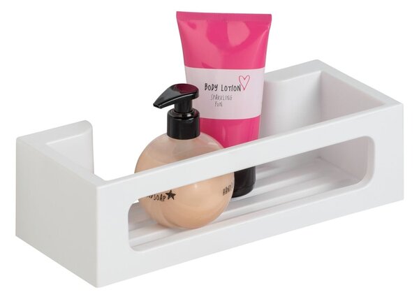 Mensola da bagno senza foratura bianco opaco in plastica con aggancio Turbo-loc Bralia – Wenko