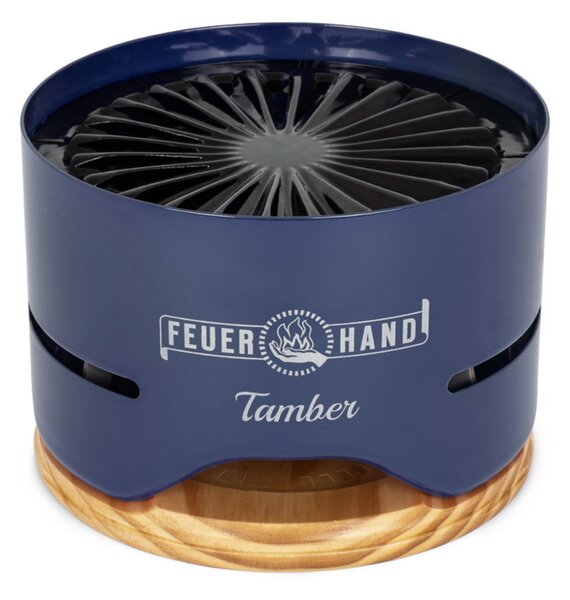 Firehand - Griglia da tavolo Tamber - Blu - 20x20x14cm