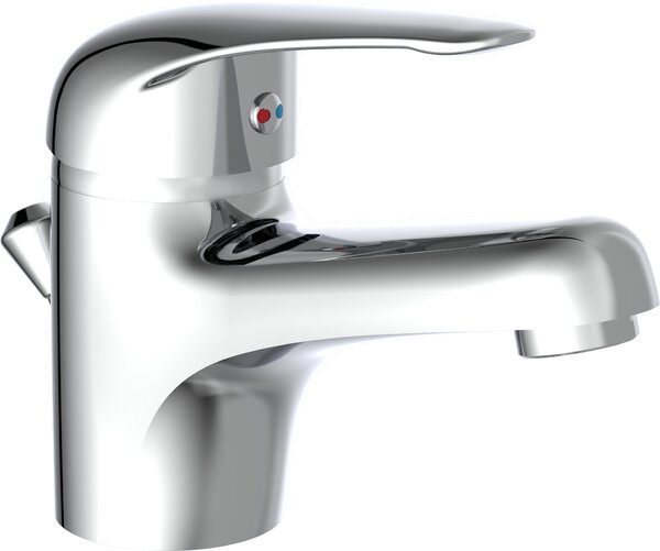 SCHÜTTE MAGNA, miscelatore per lavabo con asta di comando, rubinetto per bagno con scarico a scomparsa, cromo
