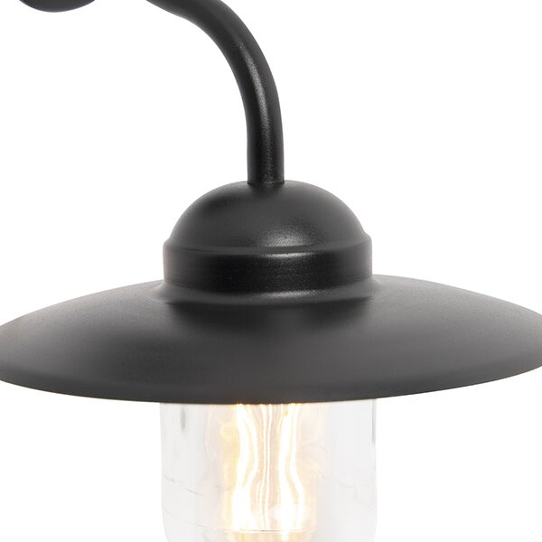 Lampada da parete per esterni nera IP44 - Monaco