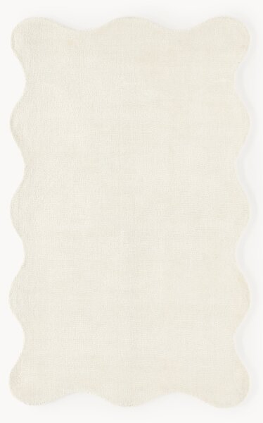Tappeto tessuto a mano con bordo ondulato Wavy
