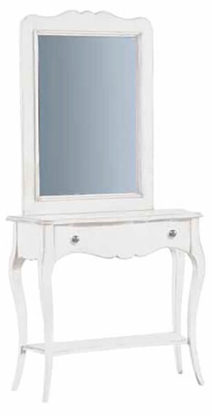 RUBINA - tavolino con specchio per ingresso cm 75 x 105