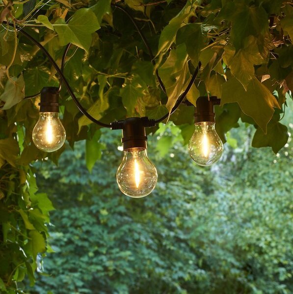 Sirius birra giardino catena luminosa Tobias estensione 10 LED chiaro esterno 4,5 m nero