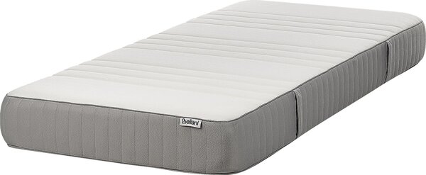 BELIANI Materasso in schiuma 90 x 200 cm rigido con rivestimento in poliestere sfoderabile Accessori per la camera da letto