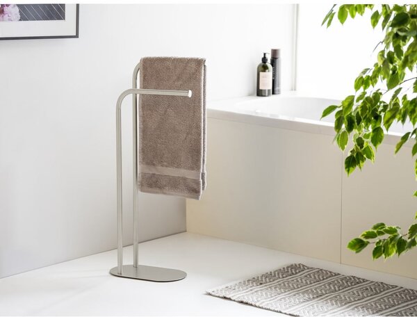Stand portasciugamani color argento opaco in acciaio inox Levante – Wenko