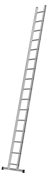 Scala a pioli Hymer Alu Pro, 16 pioli, lunghezza 4,53 m, altezza massima raggiungibile 5,43 m, peso 7,7 kg