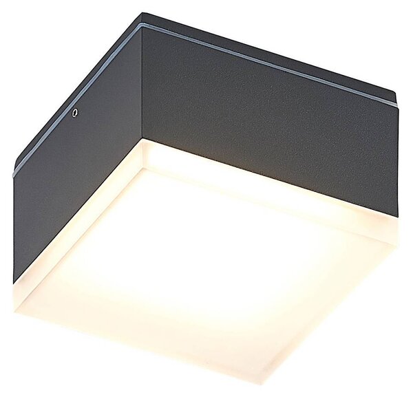 Lindby Mathea Plafoniera LED per esterni, angolare