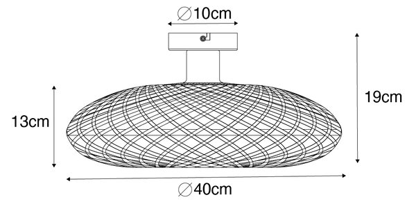 Plafoniera orientale in bambù 40 cm - Ostrava