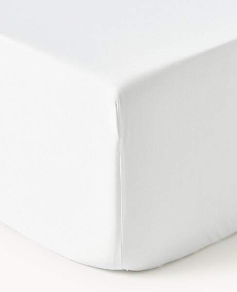 Lenzuolo con angoli boxspring in raso di cotone Premium