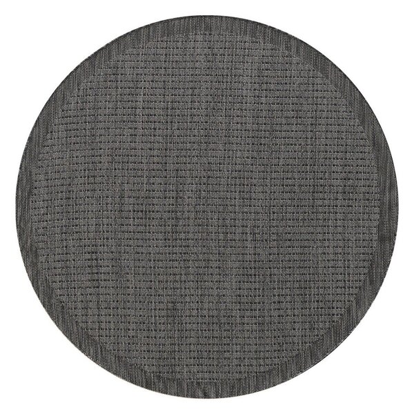 Tappeto rotondo per esterni grigio scuro ø 120 cm Giza - Ayyildiz Carpets