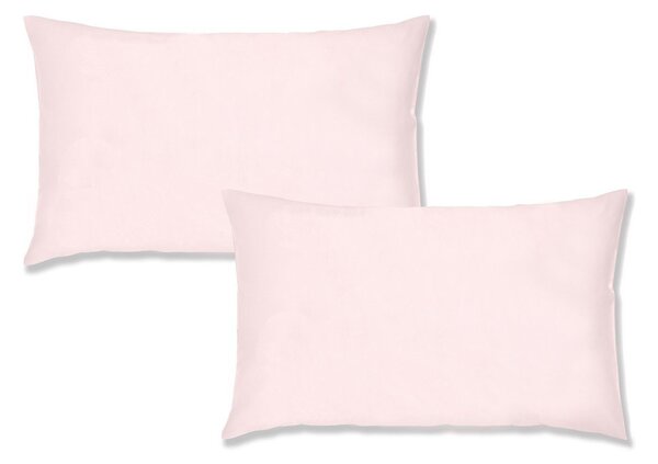 Set di 2 federe in cotone Standard Blush, 50 x 75 cm Cotton Percale - Bianca