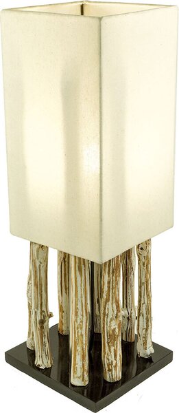 Lampada Lampada da tavolo in legno Lampada da tavolo driftwood alta 51 cm