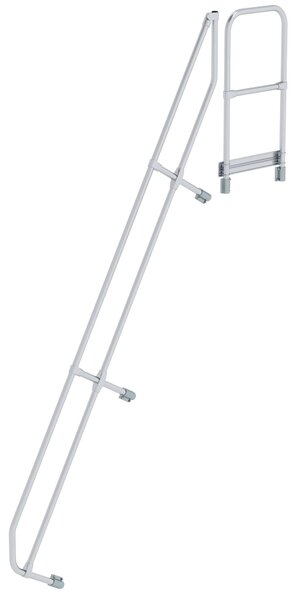 Scala con piattaforma 60° Secondo corrimano per 12 gradini Inclinazione 60°