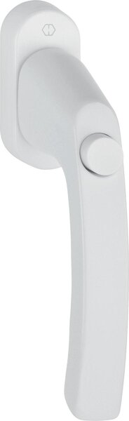 Maniglia per finestra HOPPE LIÈGE - pulsante, quadro 7 x 37 mm, alluminio bianco