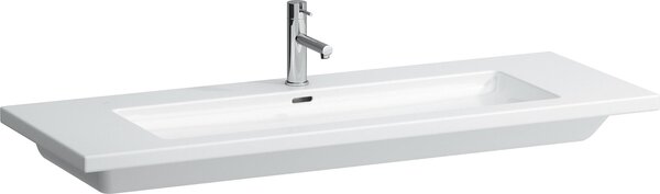LAUFEN Living Square lavabo, encastré, 3 trous pour robinet, 1300x480, blanc, H8164360001081, H8164360001081