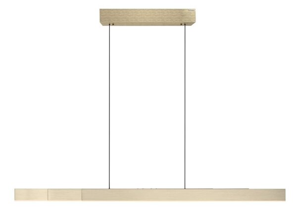 Lampadario a LED con telecomando PURE-MOTO-RISE, legno chiaro, 13 W, tonalità di bianco, 4680 lm, metallo, dimensioni: 240 x 200 x 8,2 cm, IP20, Paul Neuhaus