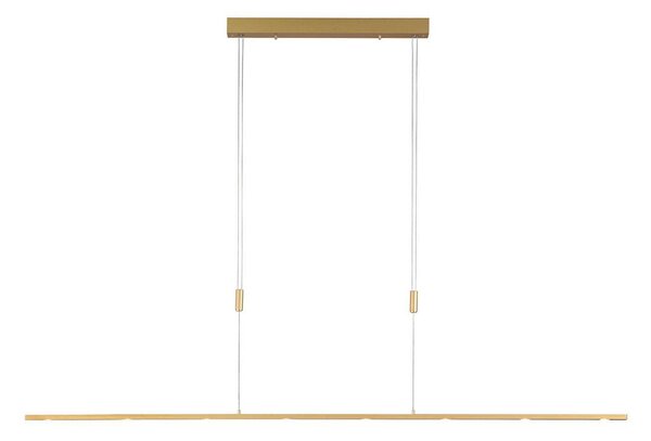 Quitani LED lampada a sospensione Tolu, lunghezza 179 cm, ottone