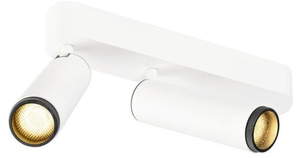 SLV 1009077 GRIP! M, plafoniera, doppia, FASE, 3000 K, 28 W, 42°, bianco / nero