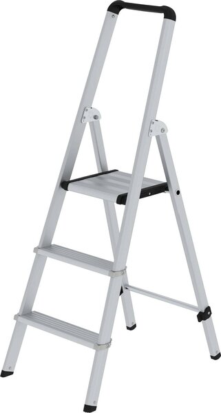 Scaletta ML, accesso unilaterale, alluminio anodizzato, 3 gradini