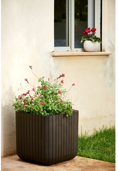 Vaso da fiori in plastica Cube - Keter