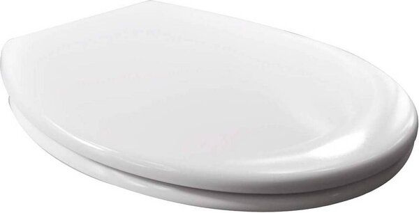 Sedile WC Woltu con chiusura ammortizzata, cerniera Softclose, antibatterico, bianco
