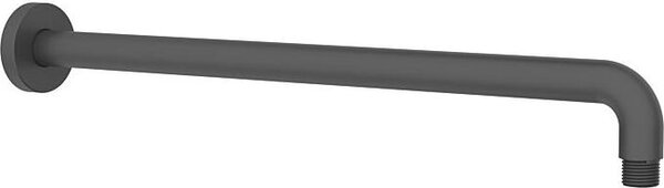 AquaCraft 100 braccio doccia 300 mm nero opaco | braccio doccia per montaggio a parete | accessori doccia in metallo | attacco da 1/2 pollice per soffione doccia | prolunga doccia moderna | braccio doccia a parete nero opaco