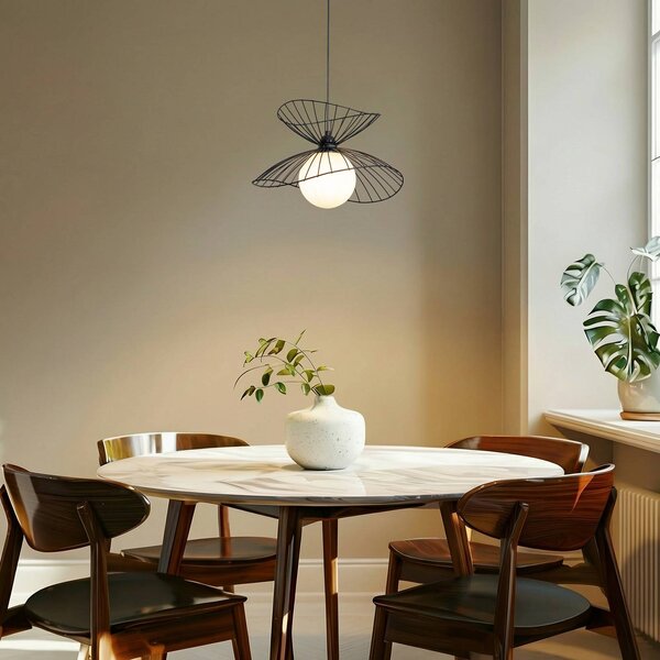 Lampada a sospensione Vertigo ROYALTECH, dimmerabile, Nero, Soggiorno / Sala da pranzo, Metallo, Lampada a sospensione