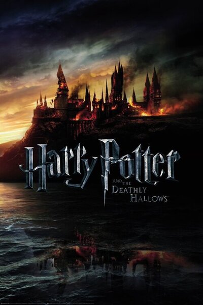 Posters, Stampe Harry Potter and the Deadly Hallows Part 2 - Burning Hogwarts, (80 x 120 cm)