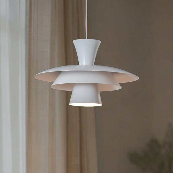 Lampada a sospensione Plato Luminex, dimmerabile, Bianco / Opale, Soggiorno / Sala da pranzo, Metallo, Moderno, Lampada a sospensione