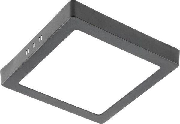 Lampada da soffitto a LED 19w a montaggio superficiale Pannelli da soffitto Lampada da soffitto nera angolare | 223 mm | Bianco neutro | 1520 lumen