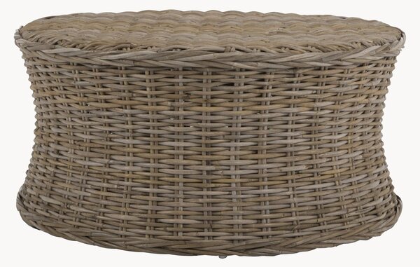 Tavolino rotondo da salotto in rattan Ruxton